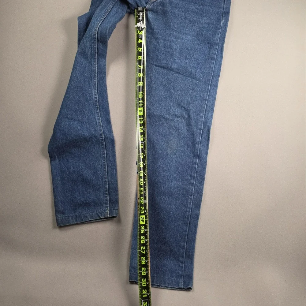 Vintage Levis 505 Orange Tab Jeans Mens 29 Made USA Straight Blue Denim 28x30